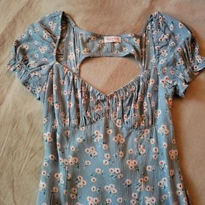 Verge Girl Milkmaid Floral Dress